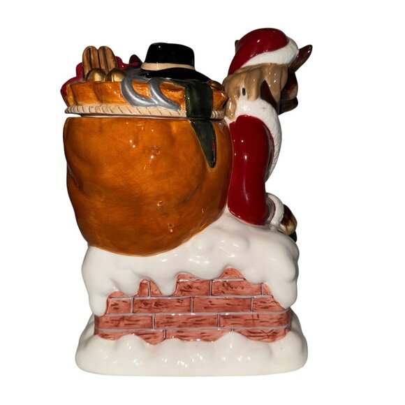 Rare Montana Lifestyles Silversmith Elmer the Horse Santa Claus Bag Cookie Jar - Picture 4 of 11